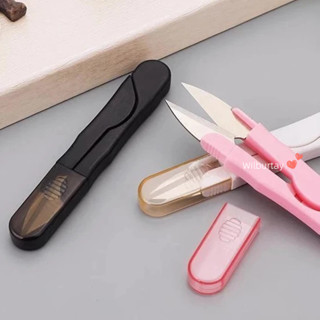  ✨Wilburtay Kéo cắt chỉ  cao cấp có nắp bảo vệ  - Phụ kiện tranh thêu chữ thập 