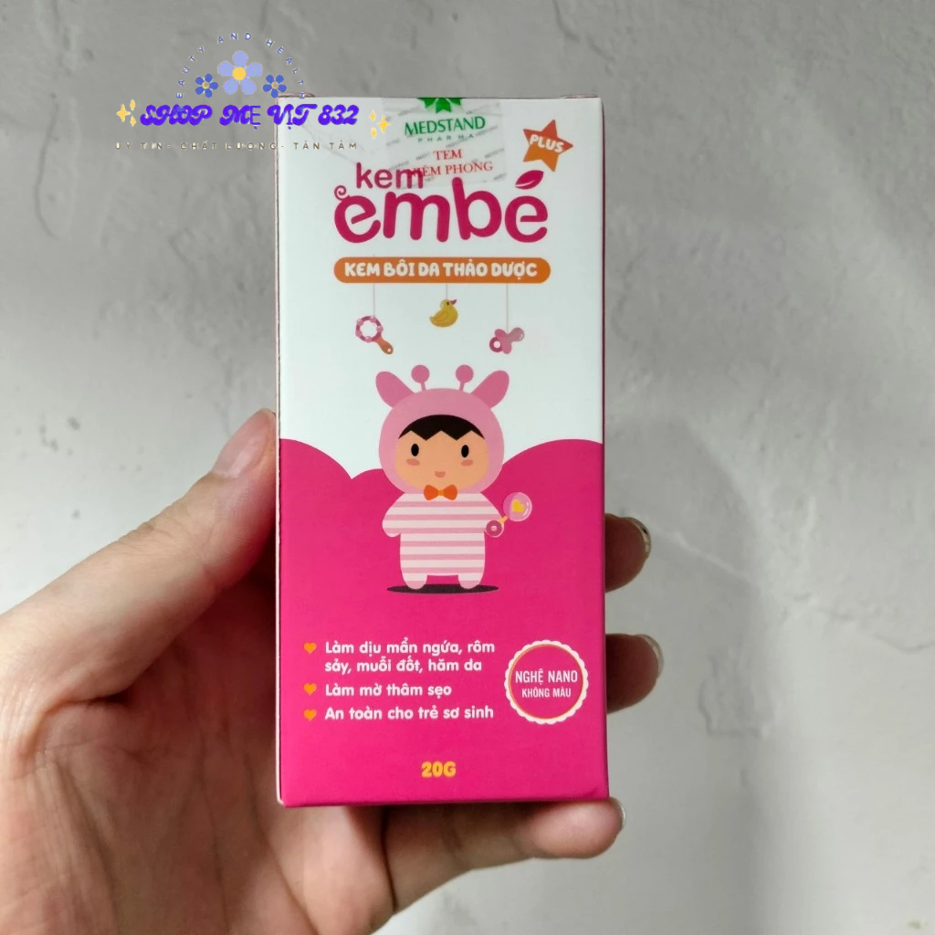 Kem EmBé – muỗi đốt, chàm sữa, rôm sảy, hăm tã