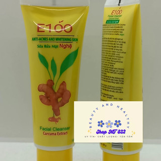Sữa rửa mặt nghệ E100 tuýp 100g