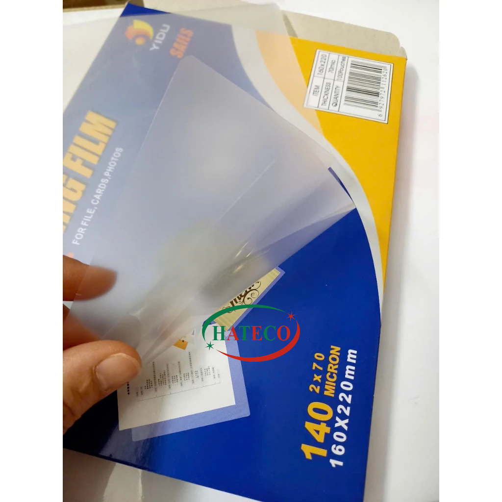 Giấy ép Plastic A5 70 mic (160x220mm) - Giấy ép ảnh - Màng ép A5