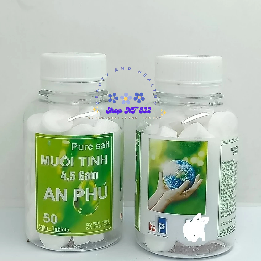Muối Sinh Lý Tự Pha An Phú(Lọ 50 viên muối tinh)