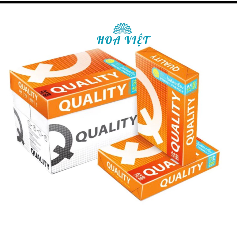 Giấy in, photo Quality A4/70gsm (1 ram 500 tờ)