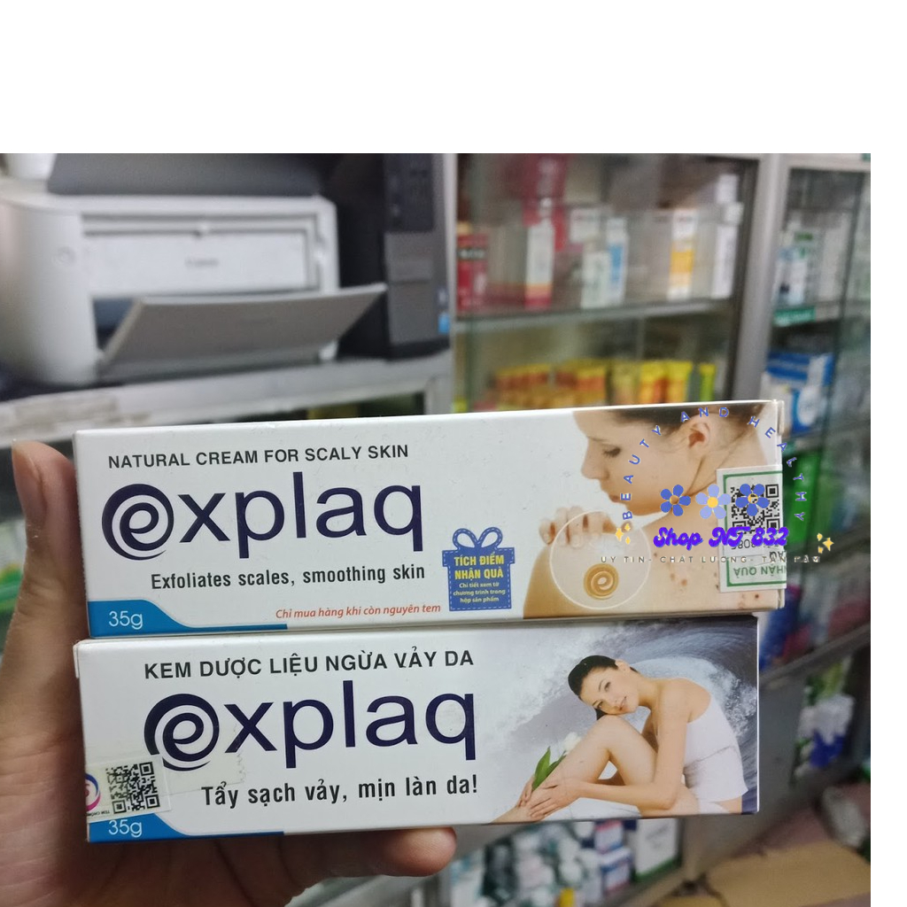 Explaq kem dược liệu ngừa vảy da