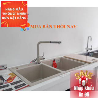 Chậu rửa chén bằng đá granite carysil vic3-01 860x500mm