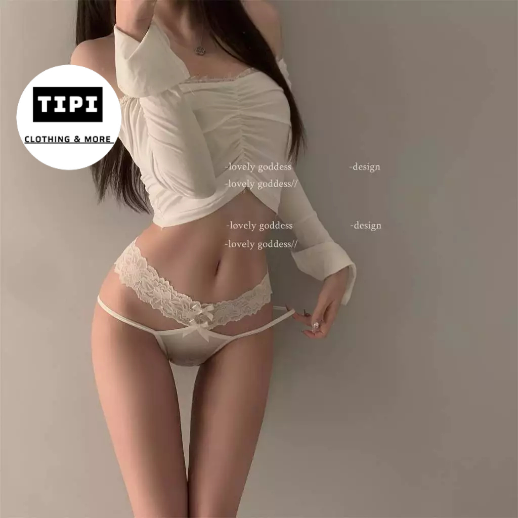 Quần lót nữ cao cấp tiểu thư ren đôi hoa Elen E4-10