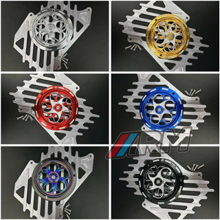  combo giá rẻ  Che két nước nhôm CNC lắp Ab 4val Vairo 160 Lead 4val SH 160 + quạt tản nhiệt cnc 3D kèm  phụ kiện 