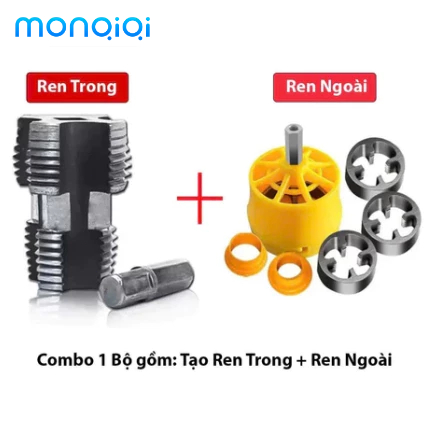 MONQIQI Mũi khoan lỗ bên trong ống nước PPR di động hai đầu phù hợp với ống 1/2 inch và 3/4 inch