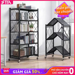 STA Kệ Để Đồ Gấp Gọn Đa Năng 3/4/5 Tầng - Giá Để Đồ Nhà Bếp, Nhà Tắm Xếp Gọn Có Bánh Xe Hàng sẵn số lượng lớn