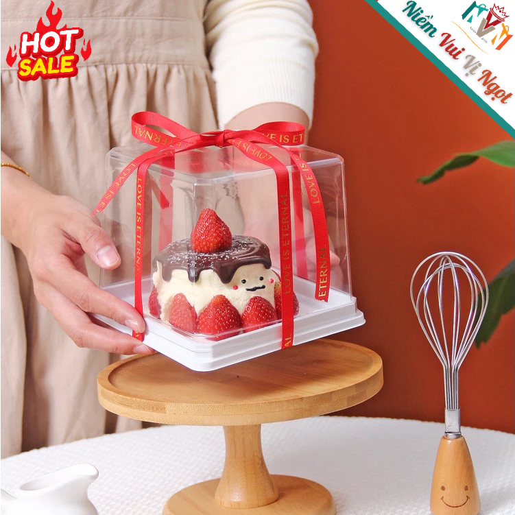 25 Hộp Nhựa Đựng Bánh Bento Hình Thú, Bánh Kem, Bánh Sinh Nhật Lọt Lòng 13cm Siêu Hot ~ JL590, H195