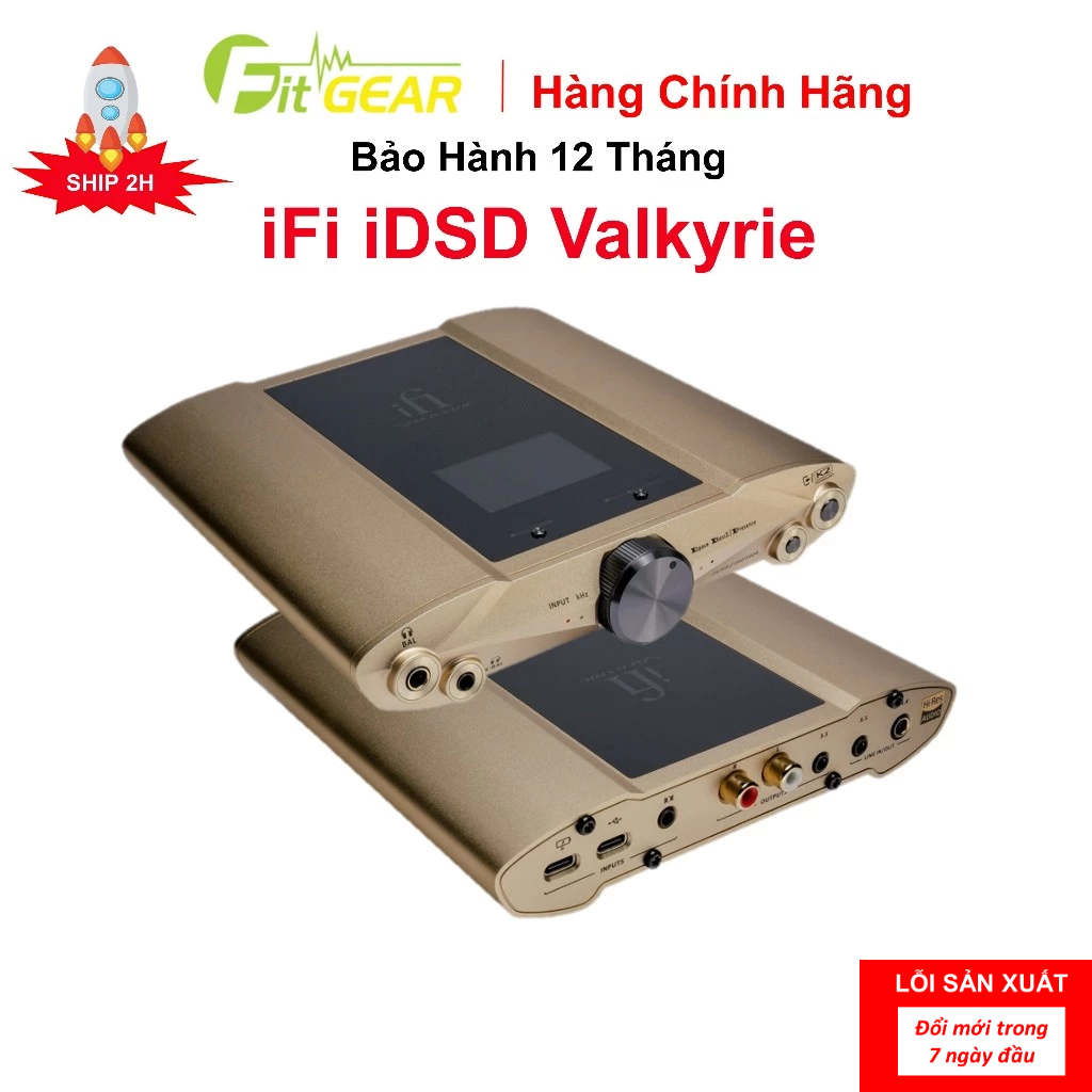 Bộ Giải Mã Portable Dac/Amp iFi iDSD Valkyrie Chính Hãng -Bảo Hành 12 Tháng