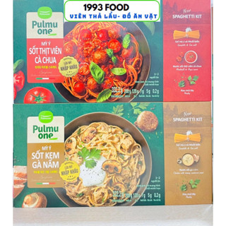  Mỳ Ý sốt thịt viên cà chua sốt kem nấm Pulmuone 332.2g dành cho 2 người ăn   giao hàng toàn quốc   