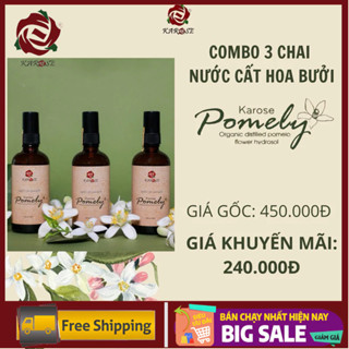 [Loại Thường] combo 3 Chai Nước Cất Hoa Bưởi Karose Pomely 100ml