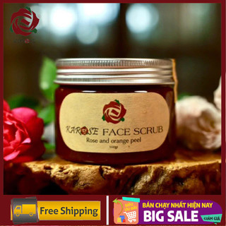 [Tặng nước cất sen/nhài]Rửa Mặt Tẩy Da Chết Hữu Cơ Karose 100gr