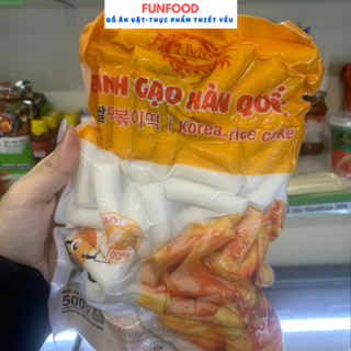 Bánh gạo TOKBOKKI Hàn Quốc gói 500g, tokbokki không nhân, bánh gạo thường