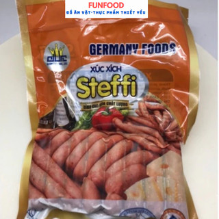 Xúc xích phô mai STEFFI gói 250g, xúc xích phô mai Đức steffi, xúc xích xông khói Đức, chiên Thả lẩu