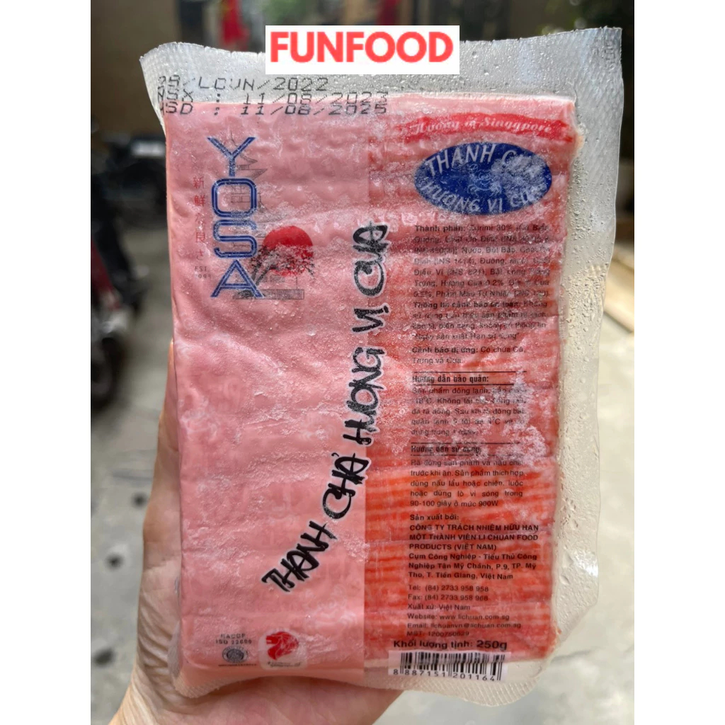 Thanh cua surimi yosa 250g hàng cao cấp, thả lẩu làm ghim bắp