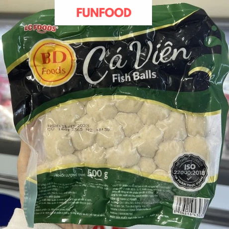 Cá Viên 500g , cá viên chiên, thả lẩu, nấu tokbokki