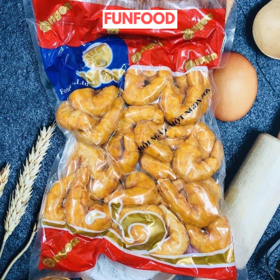 Tôm định hình Ongon 500g,chả hình con tôm, tôm hình xiên bẩn, tôm hình thả lẩu, tôm xiên que