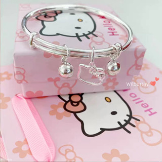  ✨Wilburtay Vòng tay mặt dây chuyền chuông mèo Kitty Dễ thương Niche Lắc tay Quà tặng sinh nhật người bạn thân nhất 