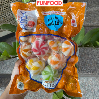 Viên thả lẩu YOSA mix 5 vị Singapo 454g, bánh bao nhân trứng cá hồi nhiều vị, chiên siêu ngon