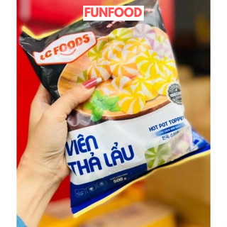 Viên thả lẩu lacusina mix 3 vị trứng cá. trứng tôm,phô mai trứng muối (Giao hàng hỏa tốc)