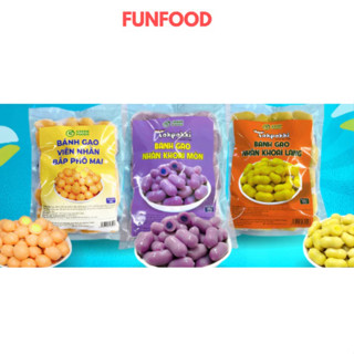 Bánh Gạo Tokbokki Hàn Quốc Greenfood cao cấp 500g, nhân bắp phô mai, khoai môn, phô mai, khoai lang, bánh gạo Dokki