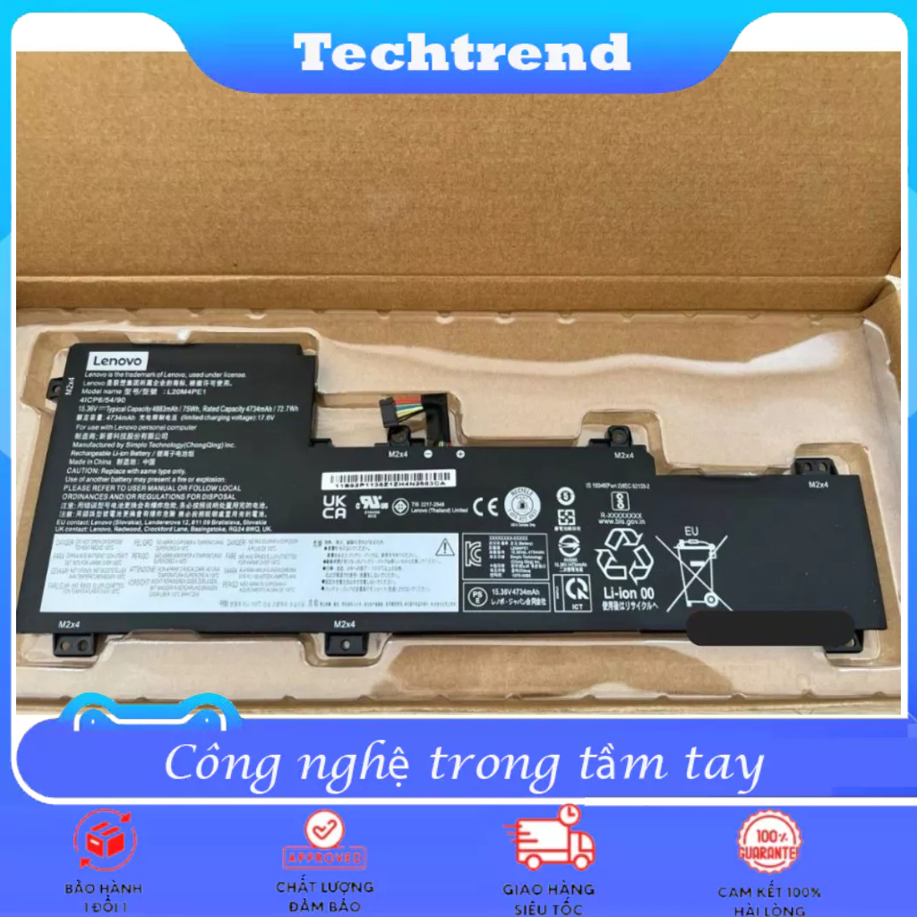 Pin laptop Lenovo L20C4PE1 L20M4PE1 L20L4PE1 Zin New