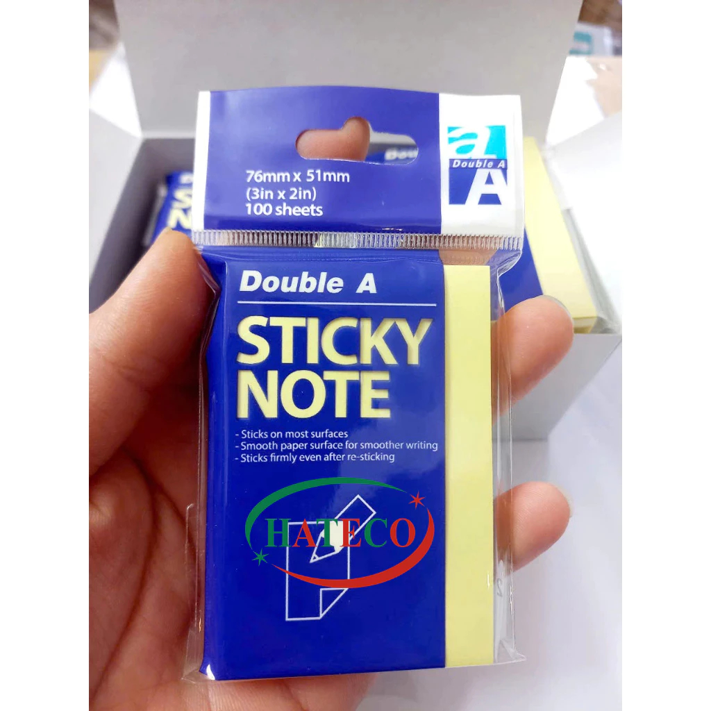 Combo 5 tập Giấy nhắn DoubleA 3x2 (76x51mm) - Giấy note
