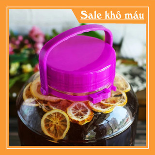 Bình thủy tinh ngâm rượu nắp tím không vòi đủ kích cỡ
