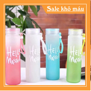 Bình chai thủy tinh hello master 450ml