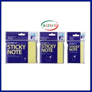 Combo 3 tập Giấy nhắn DoubleA 3x3 (76x76mm) - Giấy note