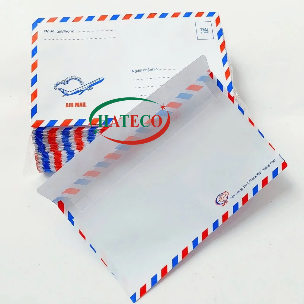 100 chiếc Phong bì thư, phong bì bưu điện, bao thư (loại đẹp)