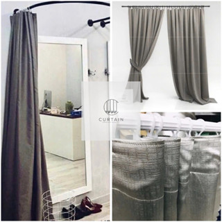 Rèm cửa sổ móc rido Loại 1, rèm thay đồ, background livestream, vải treo tường trang trí decor phòng