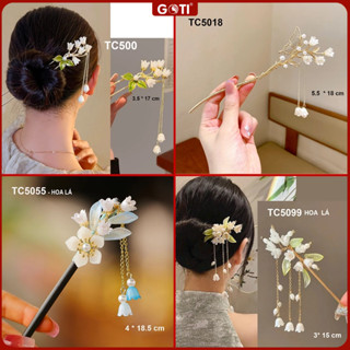 GOTI Trâm Cài Tóc Búi Gọng Kim Loại Thanh Lịch Phong Cách Cổ Trang, Hiện Đại Dành Cho Nữ TC5103
