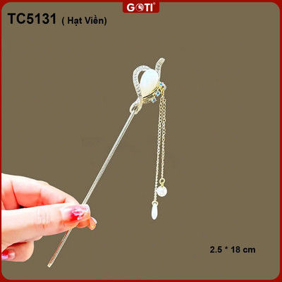 GOTI Trâm Búi Tóc - Trâm Cài Tóc Cho Nữ Viền Hạt Châu Cách Điệu Tinh Tế Sang Trọng Thanh Lịch TC5131 TC5126 TC5109