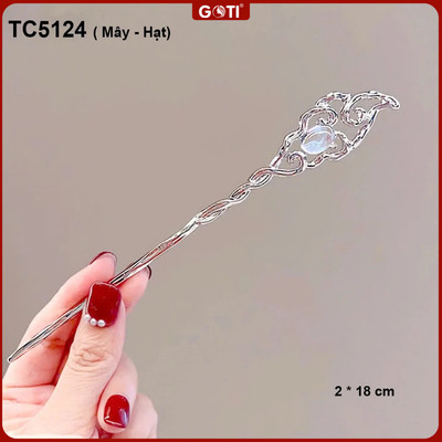 GOTI Trâm Cài Tóc Kim Loại Họa Tiết Mây Hạt Đơn Giản Cá Tính Dành Cho Nữ TC5124 TC5123 TC5122