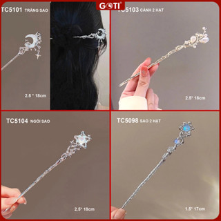 GOTI Trâm Cài Tóc Búi Hoa Lá Thanh Lịch Phong Cách Cổ Trang, Hiện Đại Dành Cho Nữ TC5099