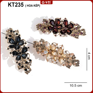 GOTI Kẹp Tóc Trung Niên Hình Bông Hoa Nhiều Mẫu Đính Đá Sang Trọng Tặng Mẹ, Tặng Bà KT56