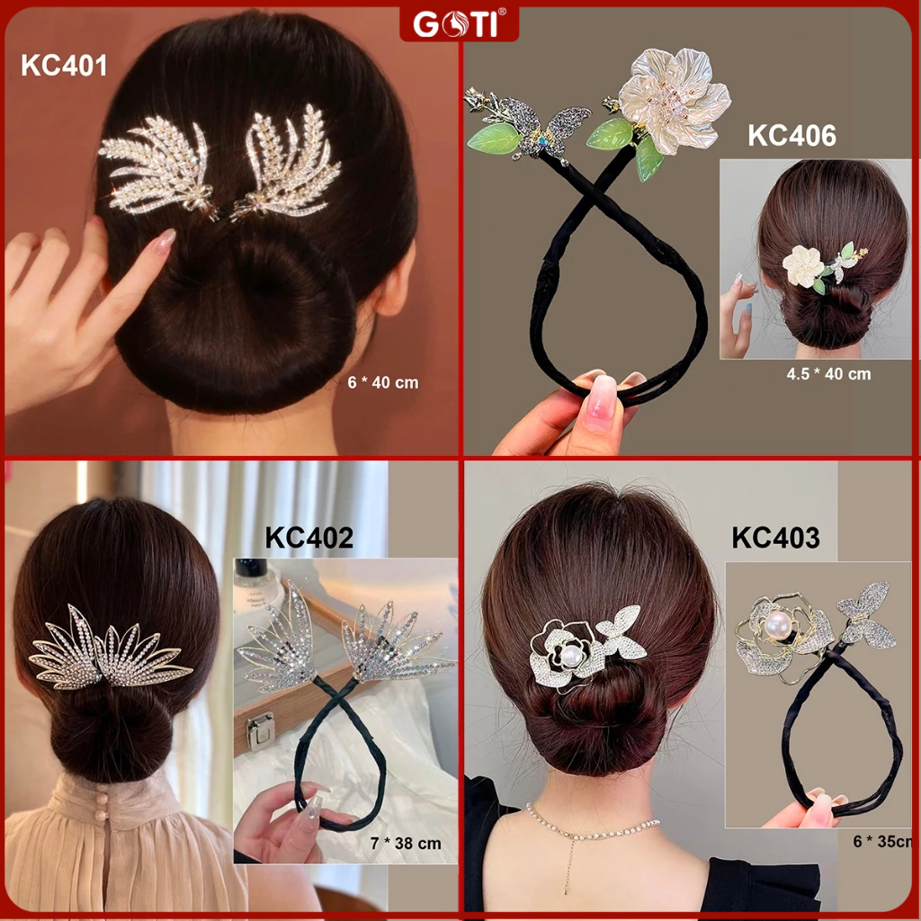 GOTI Kẹp Quấn Tóc Búi Dự Tiệc Sang Trọng Quà Cho Nữ 20/10 8/3 Dụng Cụ Tạo Kiểu Búi Tóc Đẹp KC401