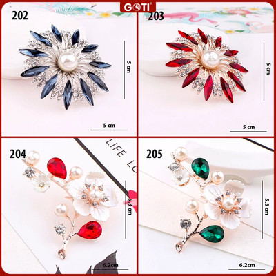 GOTI - Charm Cài Áo Lá Phong Xanh Cao Cấp Kiểu Tag Cài Váy Đẹp Thanh Lịch Dành Cho Nữ Kiểu Dáng Hoa Cao Cấp Đa Dạng