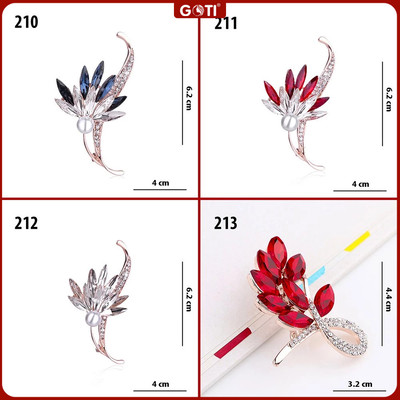 GOTI - Charm Cài Áo Hoa Thiên Điểu Cao Cấp Kiểu Tag Cài Váy Đẹp Thanh Lịch Dành Cho Nữ Kiểu Dáng Hoa Cao Cấp Đa Dạng