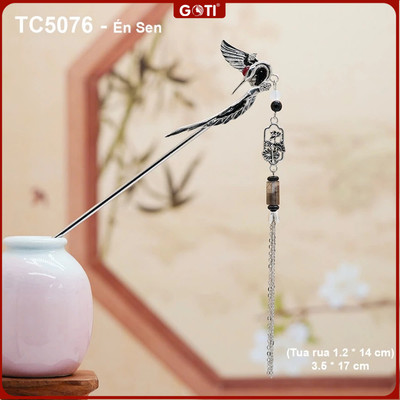 GOTI Phụ Kiện Tóc Dành Cho Nữ Phong Cách Cổ Điển Kiểu Trâm Cài Tóc Búi Hình Én Thanh Lịch TC5076