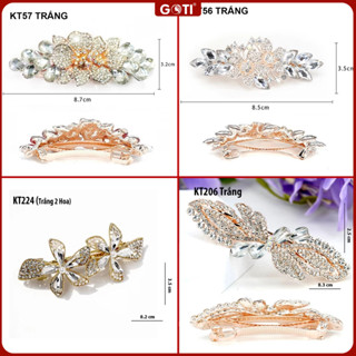 GOTI Kẹp Tóc Trung Niên Hình Bông Hoa Nhiều Mẫu Đính Đá Tặng Mẹ, Tặng Bà, Người Lớn Tuổi KT201