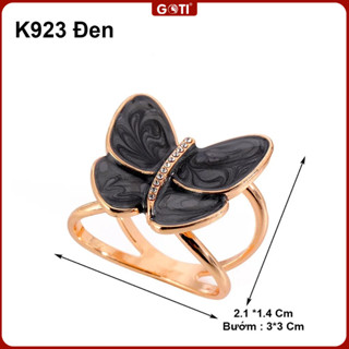 GOTI Nút Thắt Khăn Quàng Cổ Lụa Khóa Cài Khăn Choàng Cổ Hình Bướm Màu Lớn Thanh Lịch K923 K924