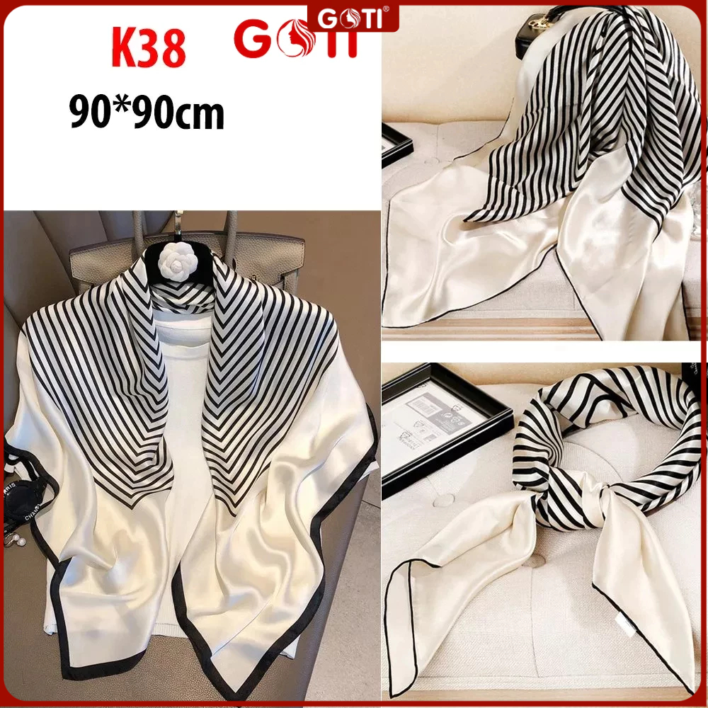 Goti - Khăn Quàng Cổ Tạo Kiểu Khổ Vuông In Họa Tiết ( Nhiều Mẫu ) Đa Dạng K29 - K47