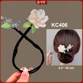  GOTI – Kẹp Búi Tóc Dụng Cụ Tạo Kiểu Thủ Công Hình Hoa Mai Kẹp Quấn Tóc Búi Dự Tiệc Sang Trọng Cho Nữ 20 10 8 3 KC406 