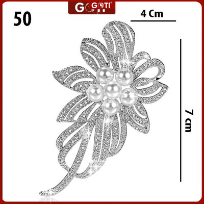 GOTI Ghim Cài Áo Vest Váy Đầm Hình Hoa Sang Trọng Kiểu Phụ Kiện Trang Trí Váy Đầm Dành Cho Nữ SET01