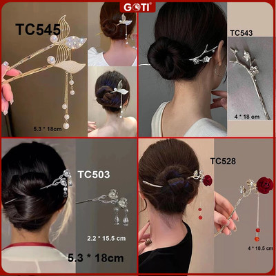 GOTI - Phụ Kiện Tóc Cho Nữ 8/3 20/10 - Trâm Cài Tóc Hottrend Phong Cách Hán Phục Cổ Trang, Hiện Đại