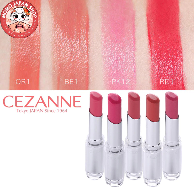 Son dưỡng màu Cezanne Lasting Gloss Lip 3.2g