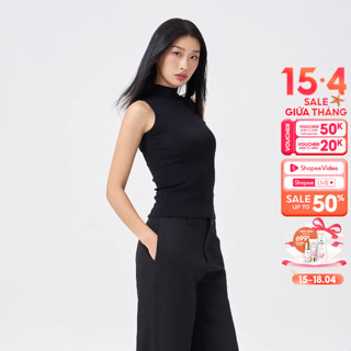 CARA Áo ba lỗ cổ cao nữ Lola dáng dài chất thun co dãn thoải mái